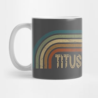 Titus Andronicus Retro Stripes Mug